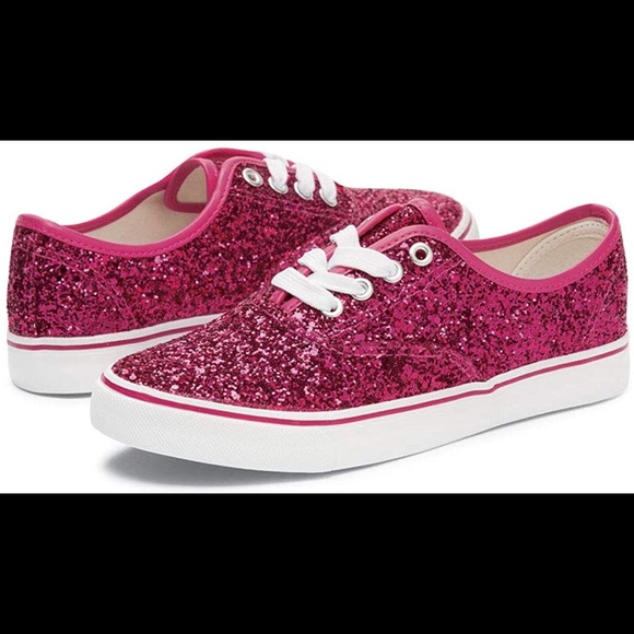 pink sequin tennis shoes